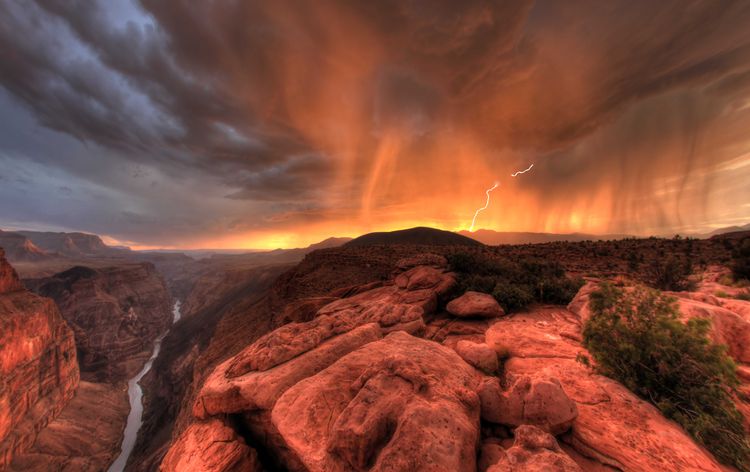View of Toroweap Point in Grand Canyon